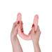 Двусторонний фаллоимитатор LoveToy Lesbi Touch, телесный, 43 см