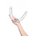 Фаллоимитатор двусторонний Toyfa Double Dildo, TPR, прозрачный, 40 см