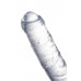 Фаллоимитатор двусторонний Toyfa Double Dildo, TPR, прозрачный, 40 см