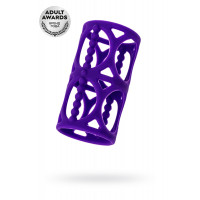 Насадка на пенис Toyfa A-Toys, силикон, фиолетовый, 7,5 см