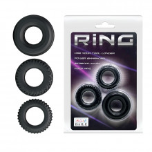 Набор из 3 силиконовых эрекционных колец BAILE Ring