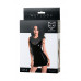 Платье Glossy Lulu из материала Wetlook, черное, XL