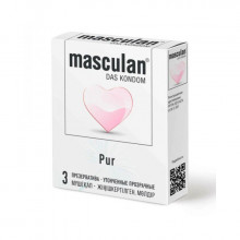 Презервативы Masculan Pur Ультратонкие с увеличенным количеством смазки, 3 шт.