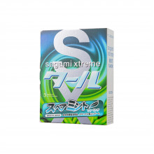 Презервативы Sagami Xtreme Mint с охлаждающим эффектом 3 шт.