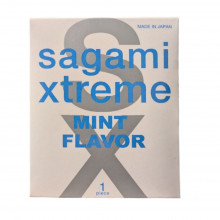 Презервативы Sagami Xtreme Mint латексные, с ароматом мяты 1 шт.