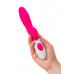 Вибратор с клиторальным стимулятором Toyfa A-Toys Area, силикон, розовый, 19,5 см